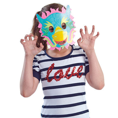 드래곤 보트 축제 선물 수제 DIY 중국어 드래곤 마스크 유치원 생산 재료 패키지 크리 에이 티브 아트 페인팅 장식