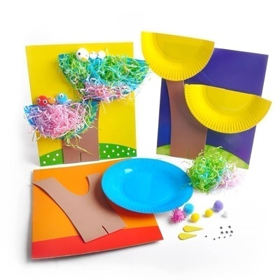 幼儿园手工制作小鸟的窝diy