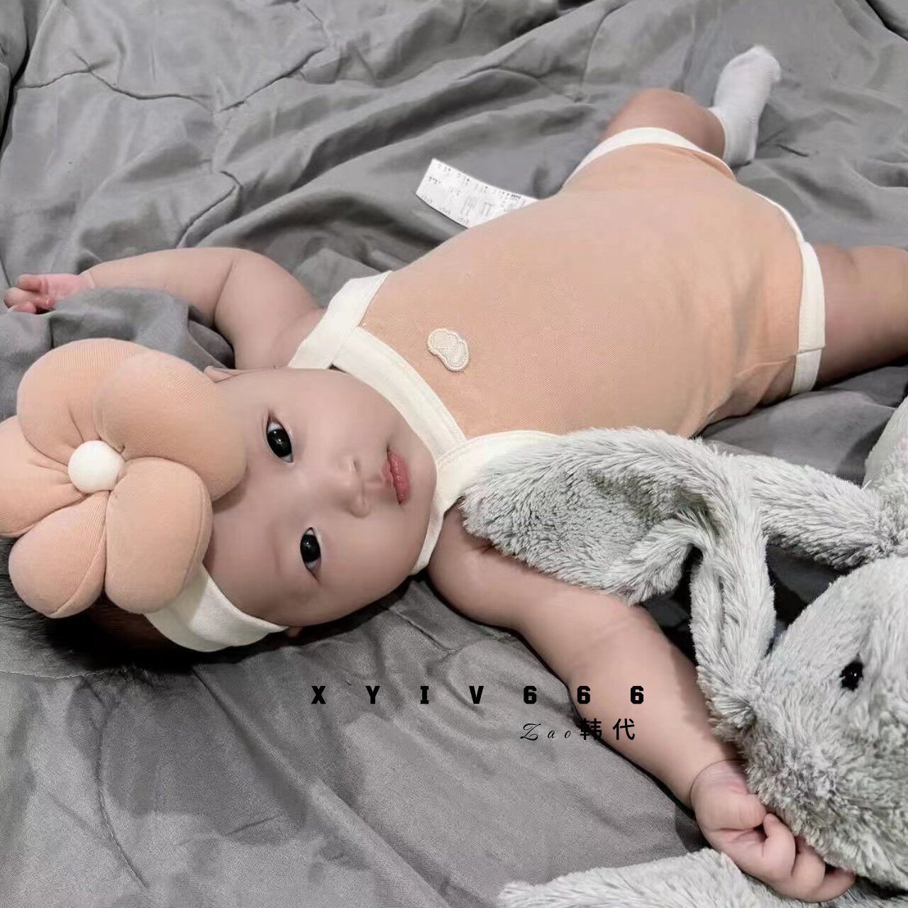 peekaboo韩国可爱花朵吊带包屁衣婴儿宝宝夏款家居服连体衣25新款