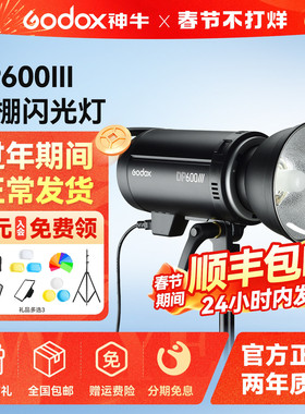 神牛DP600III三代摄影灯闪光灯600w室内人像模特广告拍摄影棚静物拍照补光灯DP400/800/1000W影室灯三灯套装