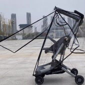 哈秀X5pro轻便推车防雨罩挡风罩lecoco乐卡T2口袋车通用防风雨衣