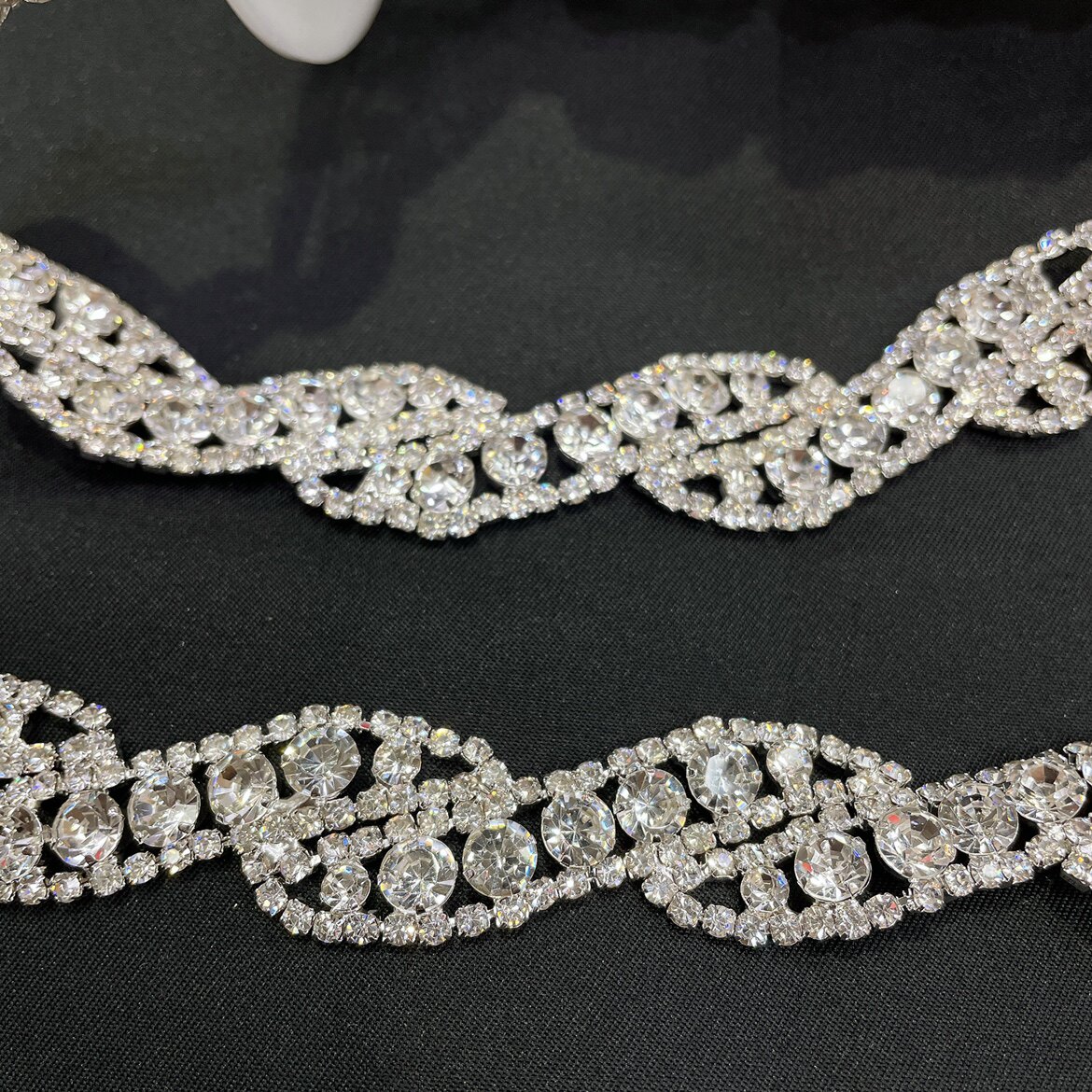 HAND SEWING DIY DANCE CLOTHING WEDDING SHOES HAT EARRINGS HAIR ACCESSORIES FANCY RHINESTONES TASSEL CHAIN ACCESSORIES KIT