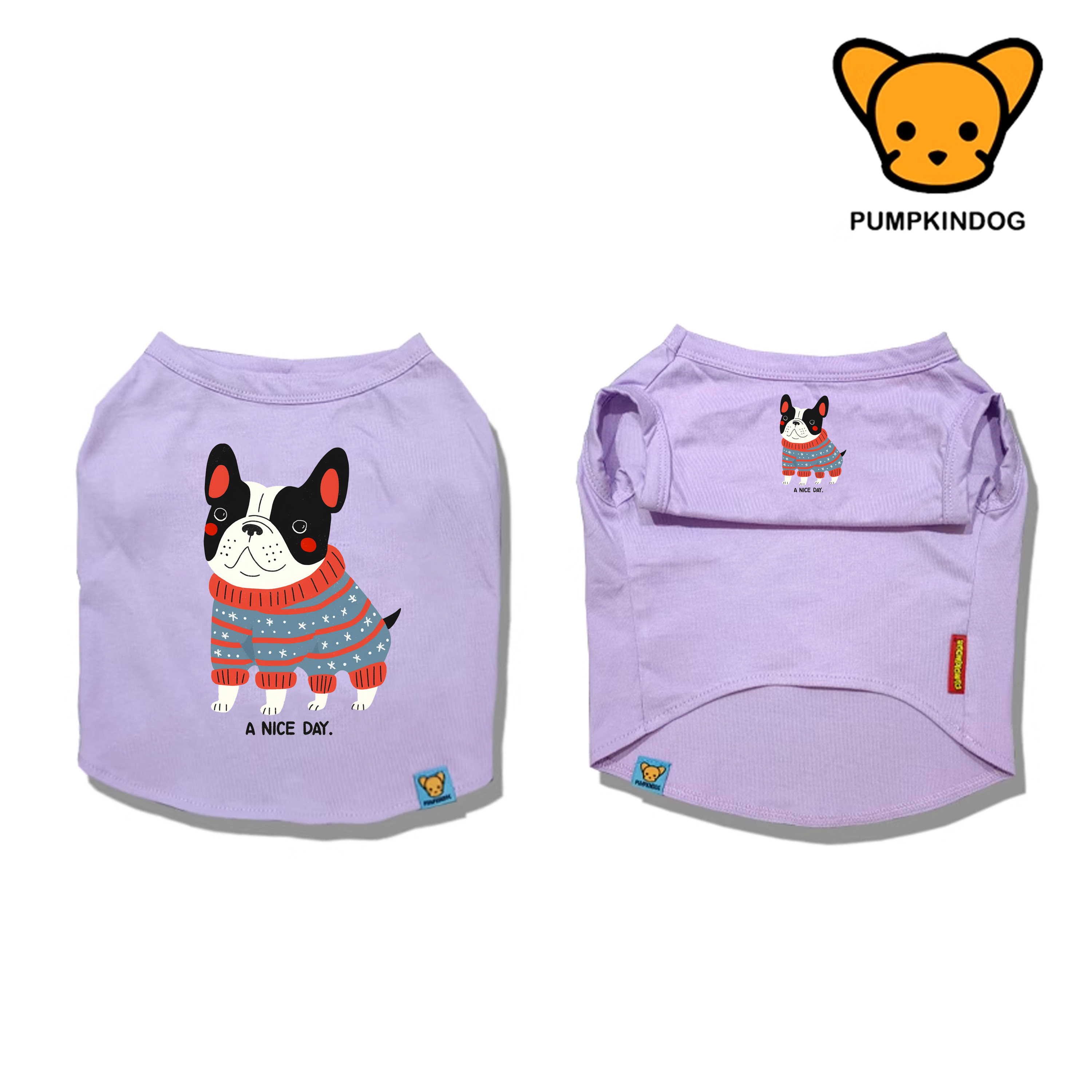 PUMPKINDOG法斗纯棉背心打底衫宠物狗睡衣英斗巴哥中型犬狗狗衣服图片