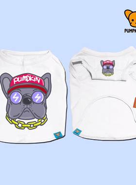 PUMPKINDOG法斗纯棉背心打底衫宠物狗睡衣英斗巴哥中型犬狗狗衣服