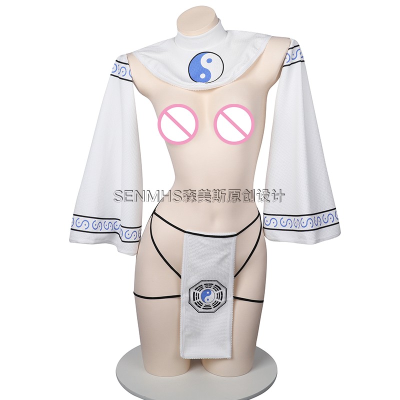 SENMHS情调免脱僵尸制服cos白色