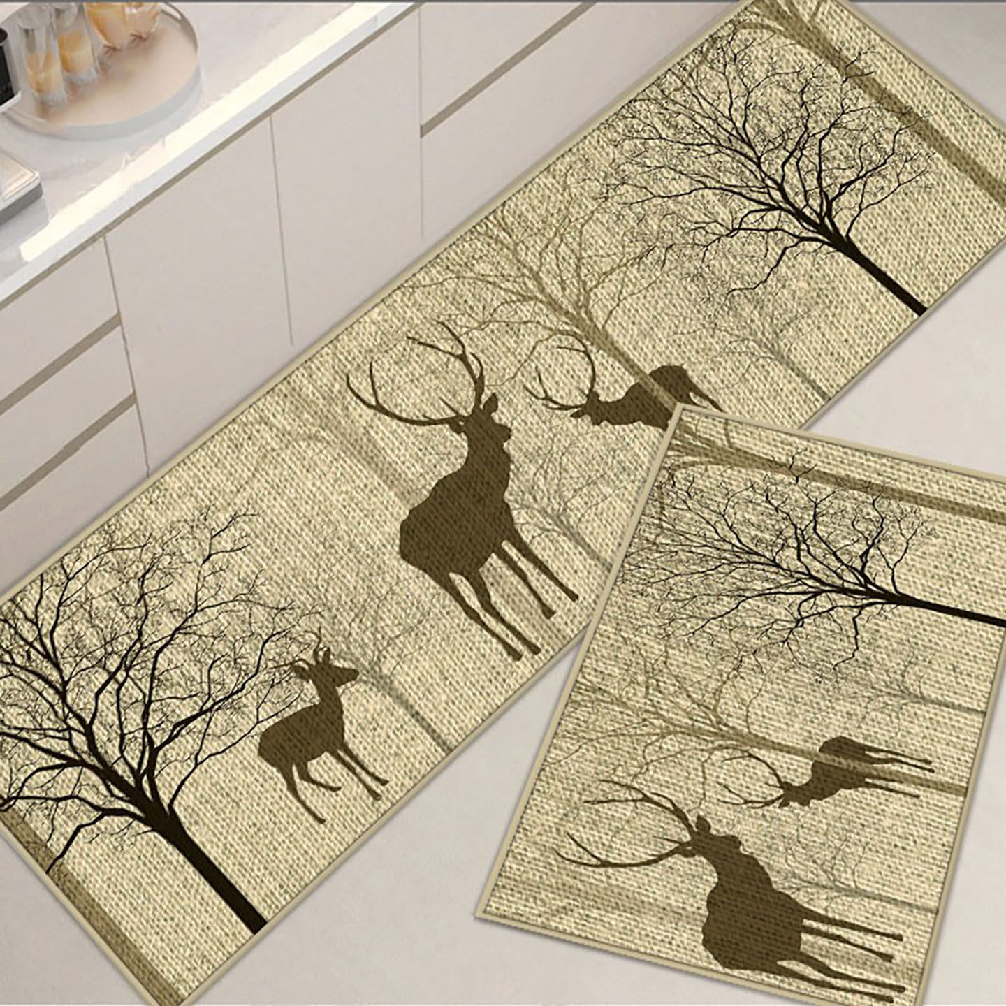 家用亚麻吸水防滑厨房地垫蹭泥垫耐脏脚垫门口入户卫浴亚麻地垫子,居家布艺,厨房地垫,淘宝优惠券,粉丝福利购,淘宝优惠卷