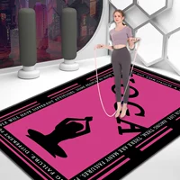 Йога SLICT Letter Black Pink [утолщенная звуковая изоляция] (модернизированное силиконовое дно)