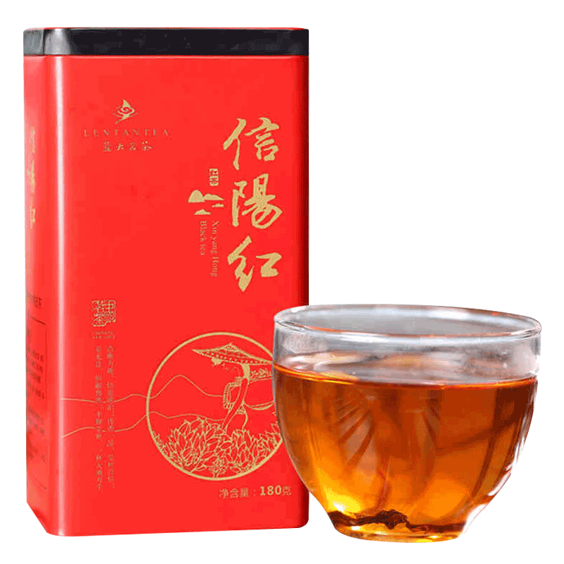 蓝天茗茶河南信阳红茶叶2025年新茶罐装功夫茶醇香型口粮红茶180g