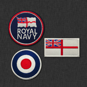 英国皇家空军刺绣魔术贴徽章臂章户外战术背包贴补丁绣花章士气章