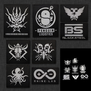 IR反光明日方舟魔术贴章龙门近卫局战术士气章臂章包贴个性徽章