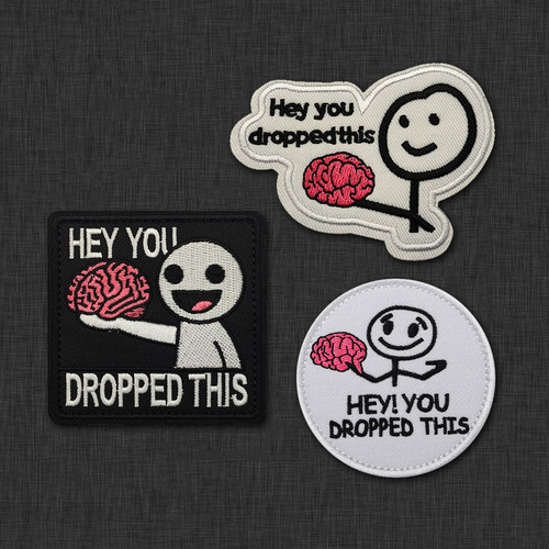 HEYYOUDROPPEDTHIS刺绣臂章