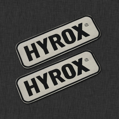 HYROX英文刺绣魔术贴臂章