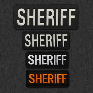 SHERIFF治安官士气章刺绣魔术贴臂章战术背心贴徽章魔术贴章