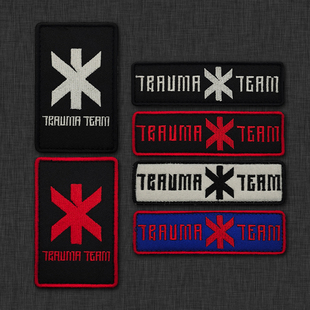 賽博朋克2077 trauma team救援医疗刺绣魔术贴臂章背包贴士气章