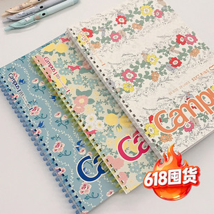 国誉笔记本加藤木Campus软线圈本蝴蝶结芭蕾厚笔记本子学生横线