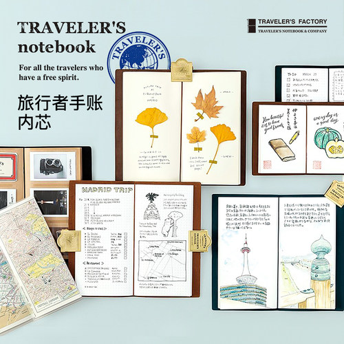 日本midori traveler's notebook旅行者TN笔记本日记本标准版内芯 - 封面