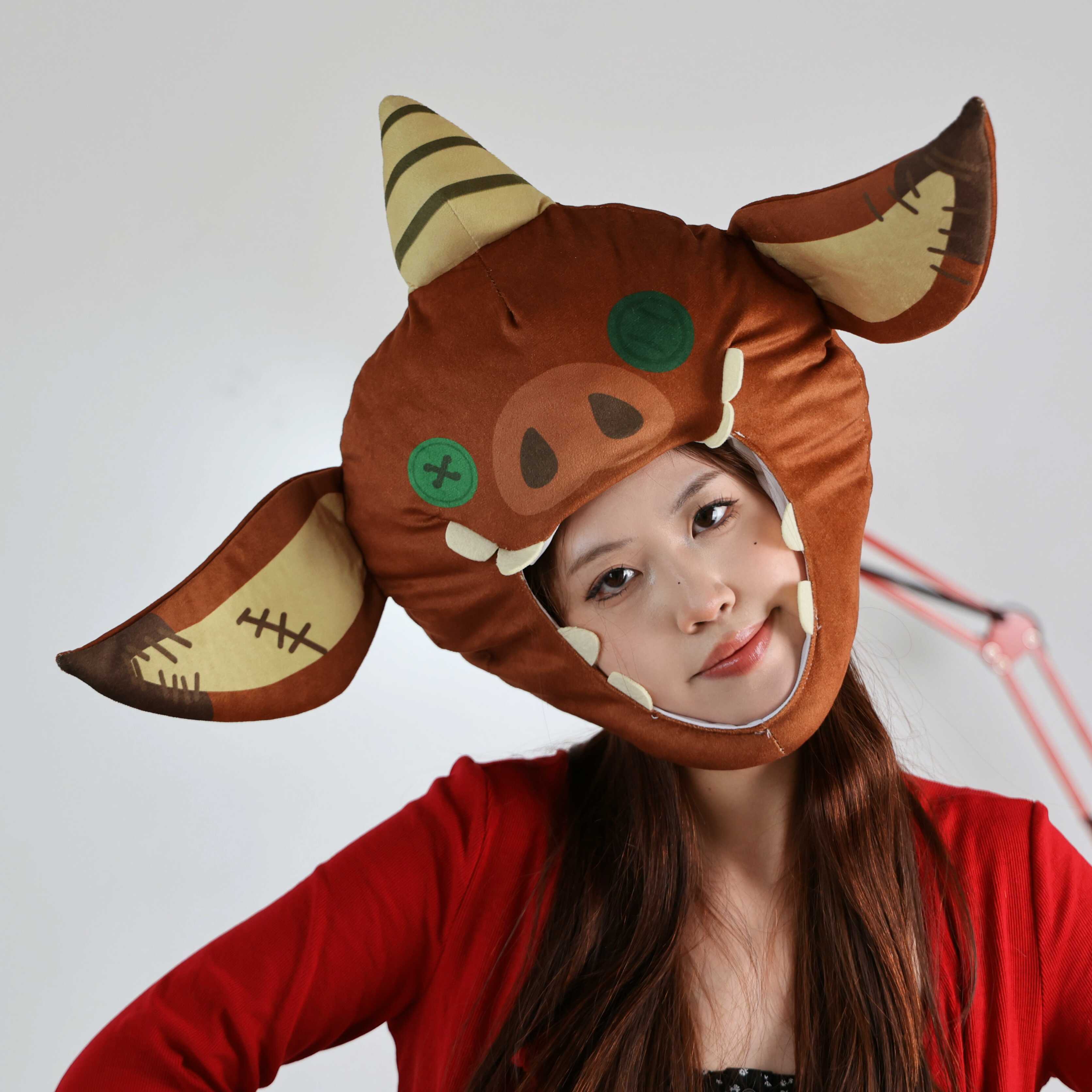 可爱搞怪卡通塞尔达传说周边林克cos猪猪头套帽子拍摄装扮道具