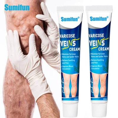Sumifun 2Pcs Varicose Veins Spider Leg Removal Cream Phlebit