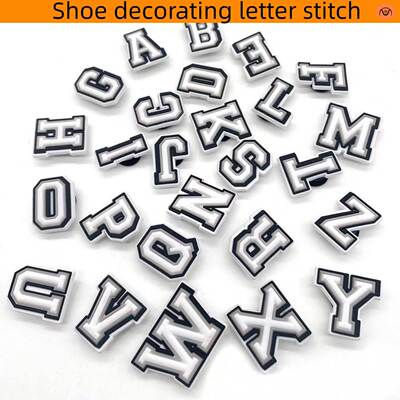 Shoe Charms Decorations for Crocs 1pcs Alphabet Letter Pins