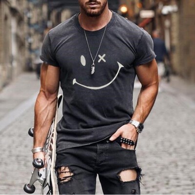 Cartoon Mens T-Shirts For Men Tshirt Shirt Summer Tops White