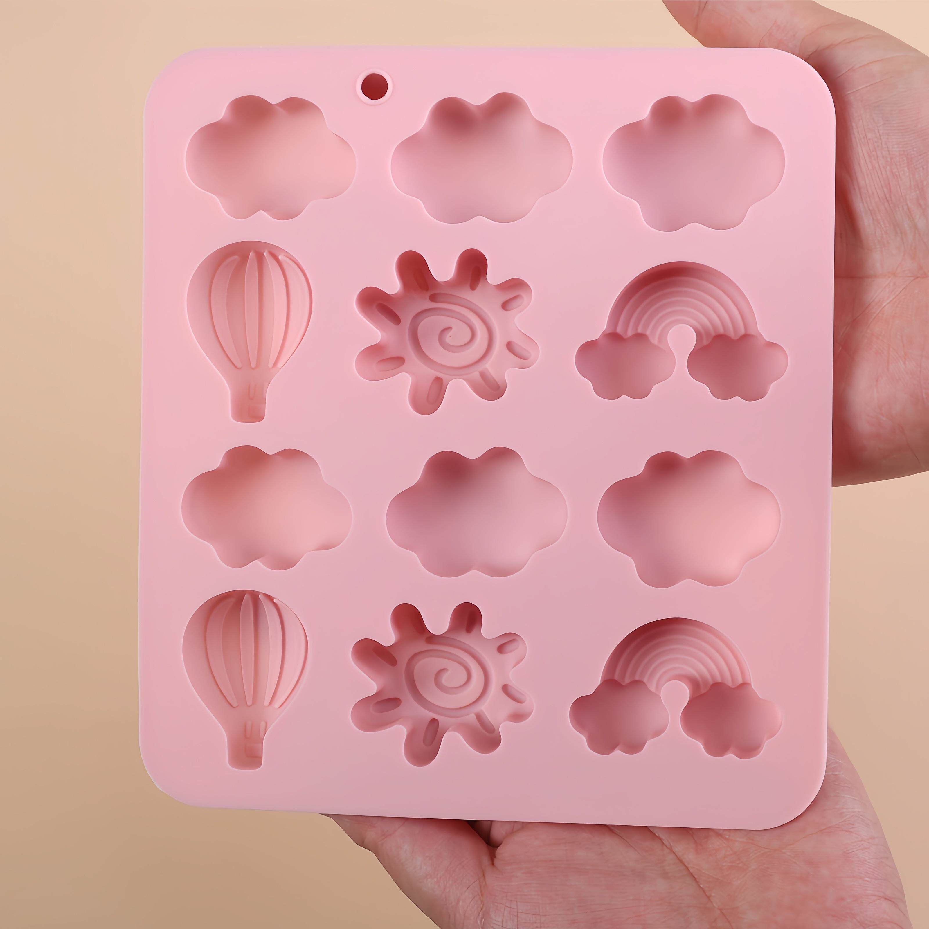 热气球云朵食品级DIY糖果巧克力硅胶模具手工烘焙翻糖蛋糕装饰模
