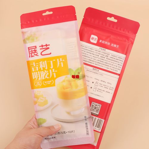 展艺吉利丁片明胶自制布丁奶酪棒