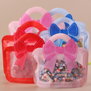 可爱蝴蝶结礼品袋零食包装 袋节日伴手礼回礼密封袋六一儿童节义卖