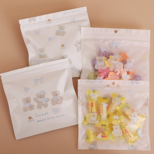 可爱小熊零食糖果礼物手作密封袋