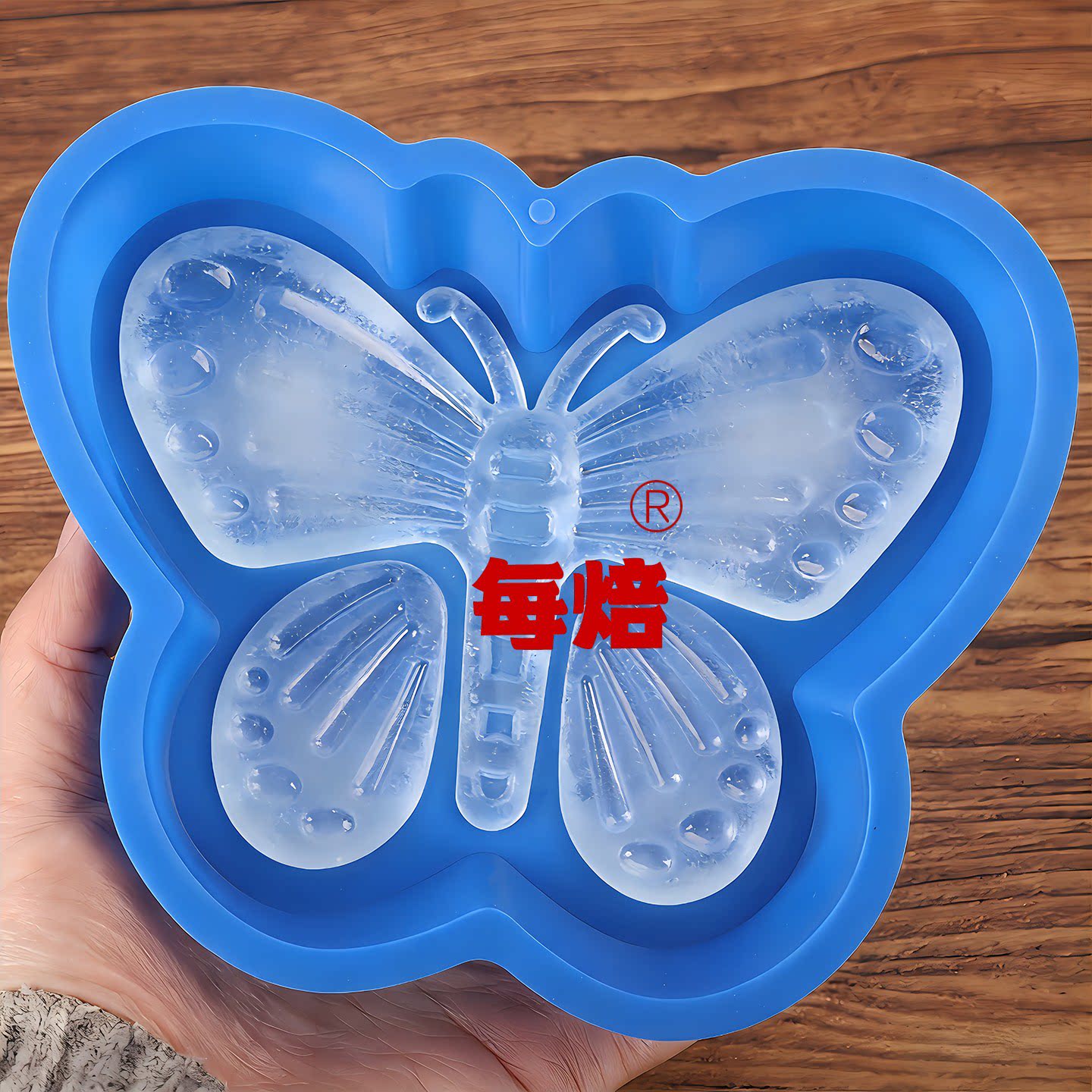大号立体蝴蝶DIY冰块布丁果冻白凉粉慕斯蛋糕食品级硅胶模耐高温