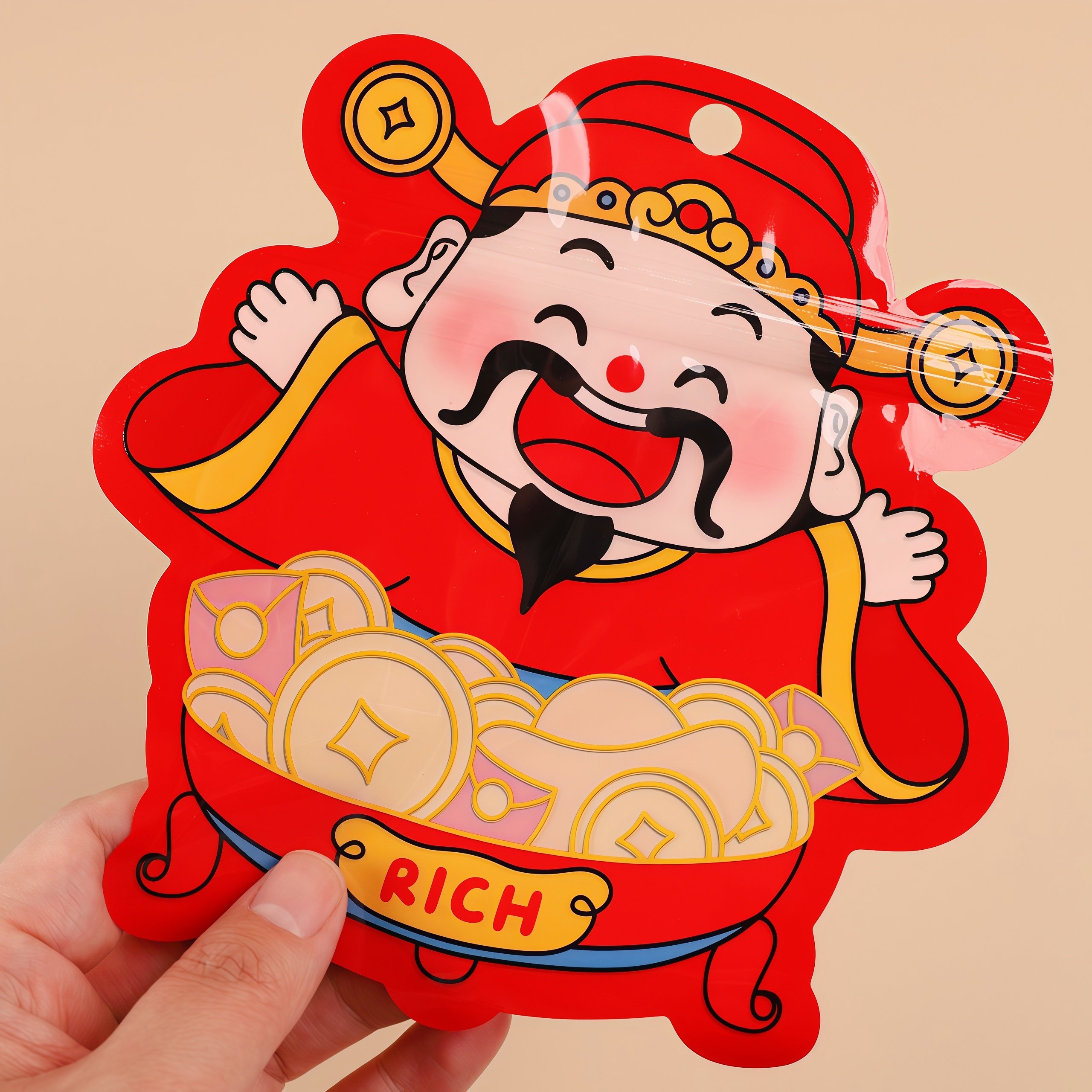 卡通财神送财零食糖果礼物手作挂件按压密封包装袋手工精致收纳袋,厨房/烹饪用具,点心包装盒/包装袋,淘宝优惠券,粉丝福利购,淘宝优惠卷