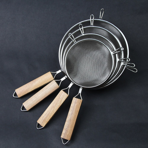 不锈钢加厚面粉筛手持面包果汁