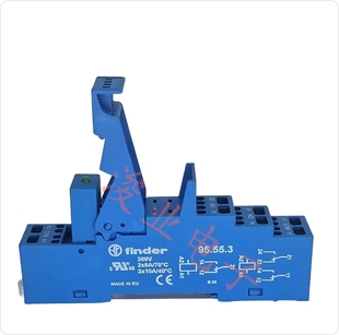 全新散装finder/芬德 95.55.3 直插式继电器导轨底座适用于44.52S