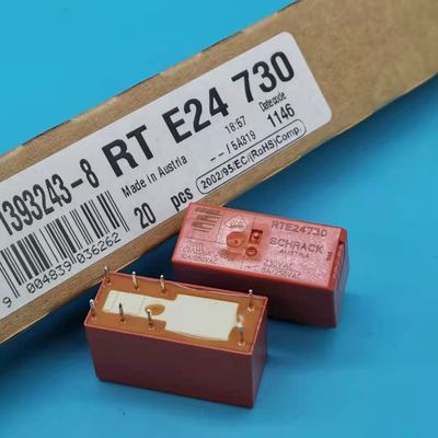 原装泰科RTE424730 继电器 8A 230VAC 8脚 两开两闭 替代RT24730