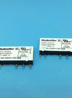 全新现货 RSS113024 魏德米勒 24VDC 5脚 6A 继电器 24V