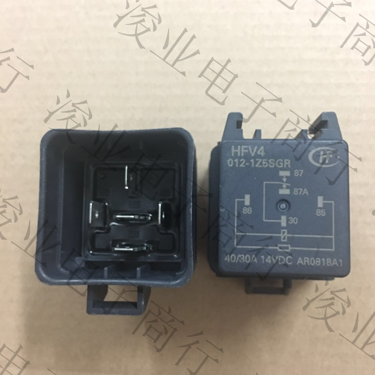 HFV4-012-1Z5SGR宏发 12V汽车继电器 40/30A散新5脚