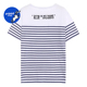 现货 SJYP 英文字母刺绣条纹海魂纯棉短袖 5折 宽松圆领T恤 15GA01