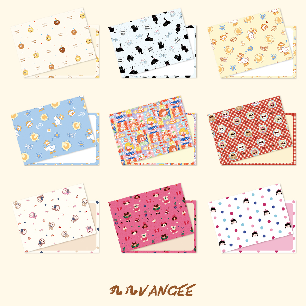 小黑猫拉布布小丸子小贺卡明信片