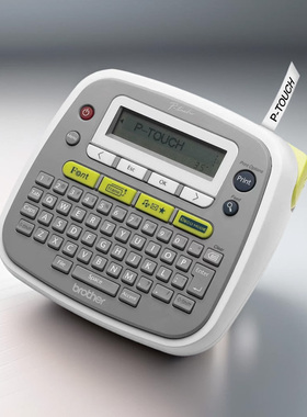 兄弟标签机PT-D200打码机便携式电源入门型TZe标签色带打印机D210