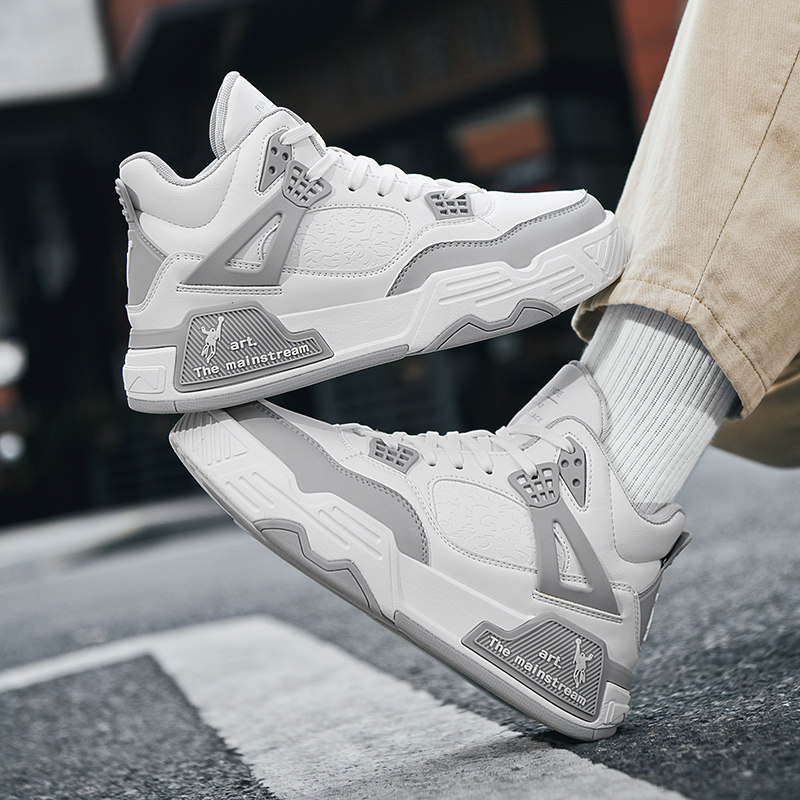 Joedon Golan/乔丹格兰冬季中帮皮面运动鞋男厚底46码板鞋休闲鞋