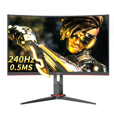 AOC 32英寸240HZ高刷新率台式液晶电竞180Hz曲面显示器 C32G2E