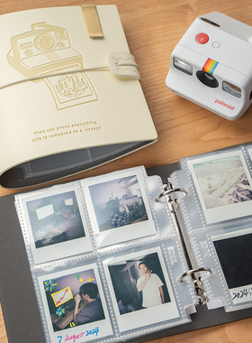 聚册宝丽来go相册四宫格Polaroid宝丽来迷你拍立得GO Gen2相纸收纳照片收纳册复古风