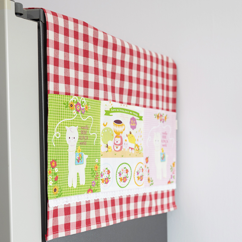 冰箱盖布双面双格收纳