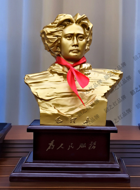 毛主席铜像摆件青年橘子洲头摆件