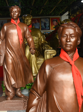 毛像主席安源青年时期伟人摆件