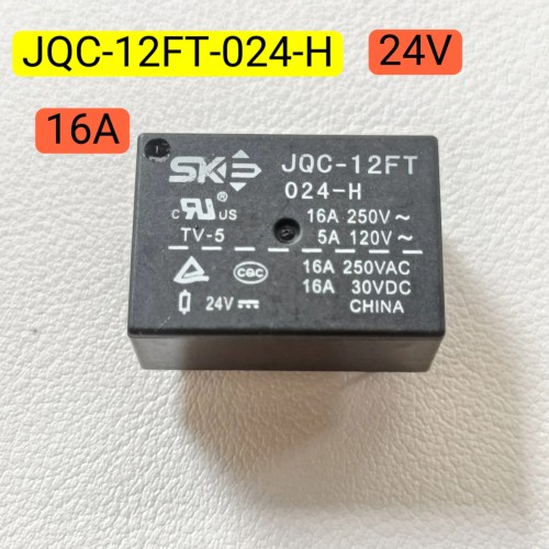 全新原装继电器  12FT JQC-12FT-024-H 24VDC 16A 4脚小家电通用