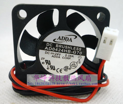 全新原装 ADDA 4010 24V 0.08A AD0424HB-G70 变频器散热风扇