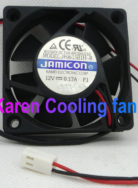 原装 JAMICON JF0615B1H-R DC12V 0.17A 6CM 6015 散热风扇