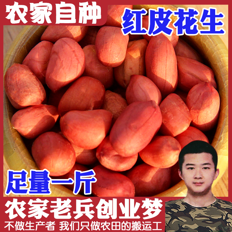 500g红衣去壳可榨油水煮花生米