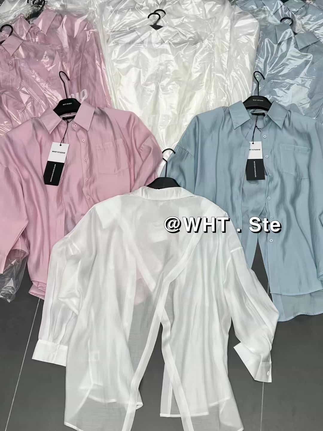 薄款天丝净版露背长袖衬衫