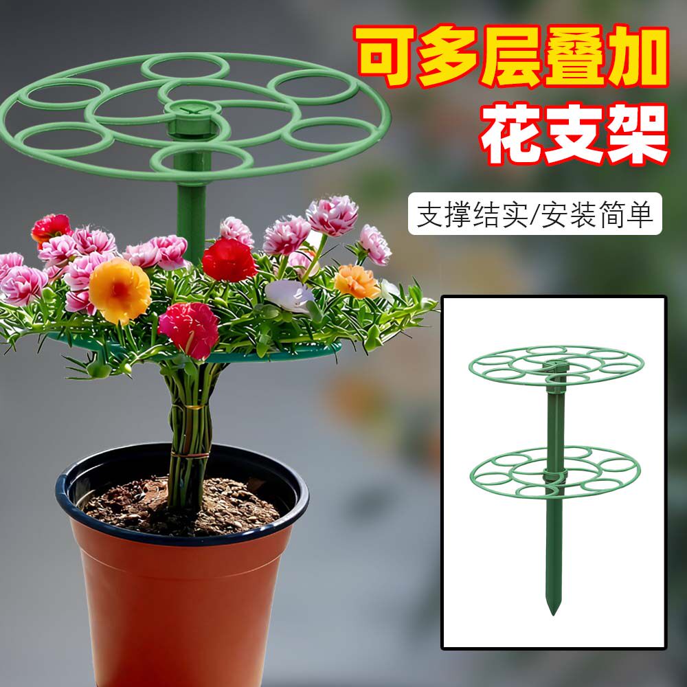太阳花棒棒糖造型支架叶仙人掌蟹爪兰嫁接用单层多层支撑固定花架
